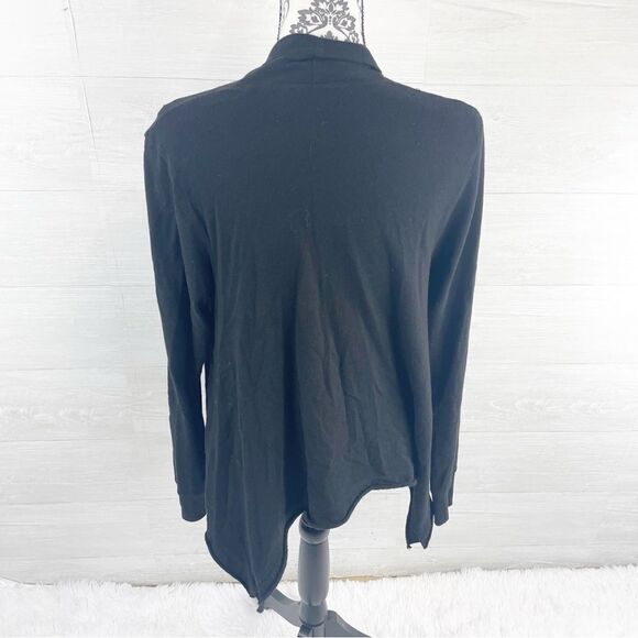 WILT Fly Away Angled Hem Open Front Cotton Cardigan - Picture 8 of 11